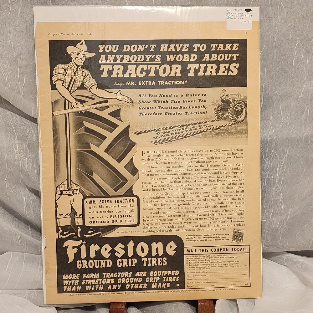 Firestone Tire Advertisement - Vintage 1941